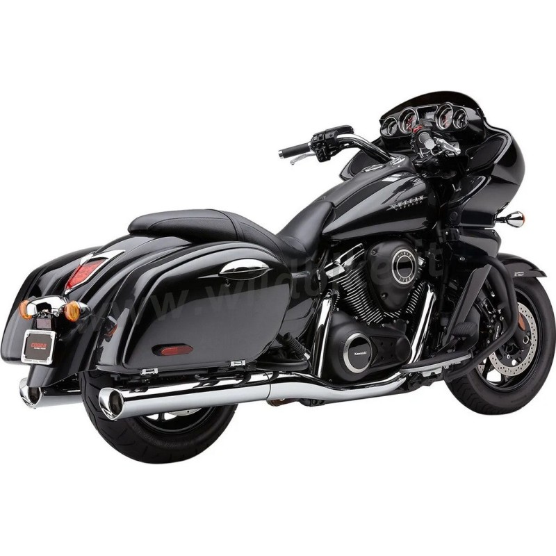 SCARICHI MARMITTE COBRA OVAL TRI-FLO CROMATI KAWASAKI VN 1700 2009-2013