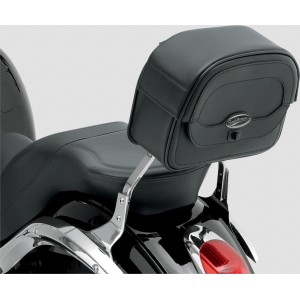 SISSY BAR LEATHER BAG UNIVERSAL FIT CRUIS'N LARGE FOR CUSTOM MOTORCYCLE AND HARLEY DAVIDSON