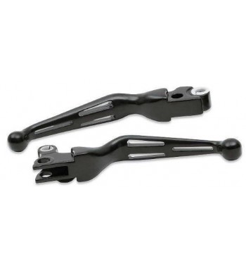 LEVE WIDE BLADE SLOTTED NERE PER  HARLEY XL SPORTSTER  '04-'12