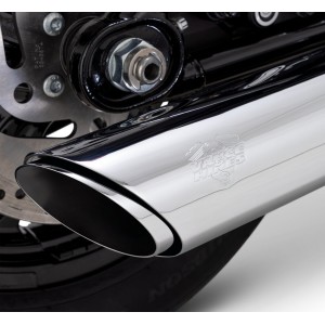 EXHAUST MUFFLER SLIP-ON 2INTO 1VANCE & HINES TWIN SLASH HARLEY DAVIDSON SOFTAIL 2025-2026