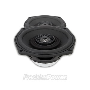 FAIRING SPEAKERS KIT 4 OHM 5.25" PRECISION POWER HARLEY DAVIDSON FLH FLT TOURING 1998-2013