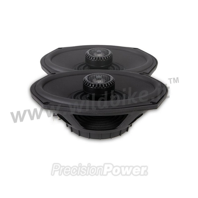 LAUTSPRECHERSET PRECISION POWER 2 OHM 6"x 9" HARLEY DAVIDSON FLH FLT TOURING 1998-2013