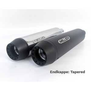 EXHAUST MUFFLER SLIP-ON MILLER OCEAN LINE L 4" EU APPROVED YAMAHA XVS 1300 A MIDNIGHT STAR 2007-2015