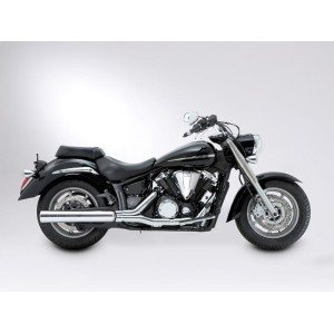 POT D'ÉCHAPPEMENT SLIP-ON MILLER OCEAN LINE L 4" APPROUVÉ UE YAMAHA XVS 1300 A MIDNIGHT STAR 2007-2015