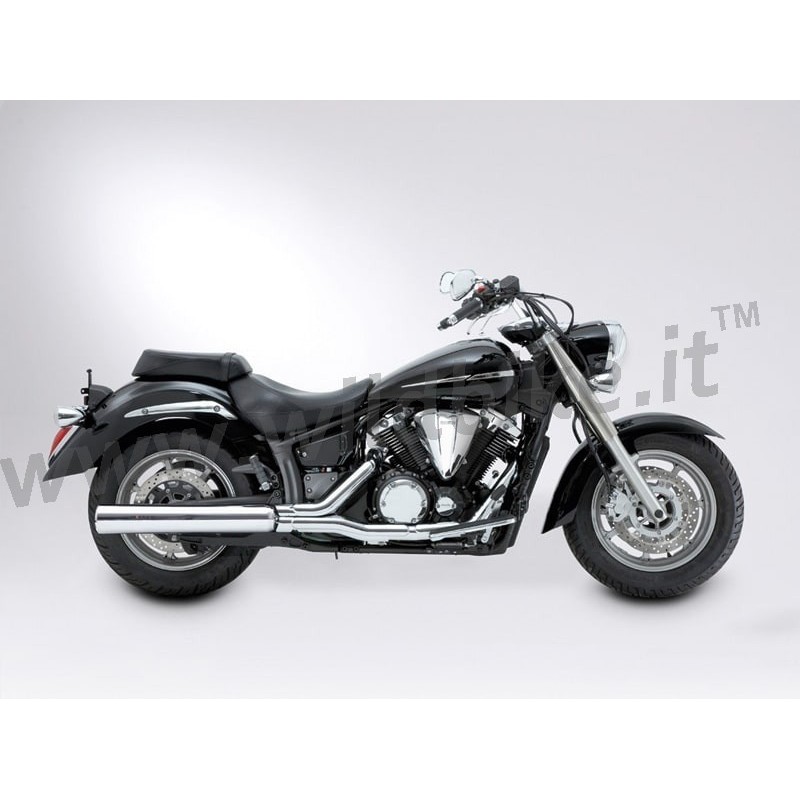 POT D'ÉCHAPPEMENT SLIP-ON MILLER OCEAN LINE L 4" APPROUVÉ UE YAMAHA XVS 1300 A MIDNIGHT STAR 2007-2015