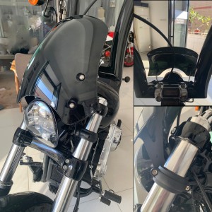PARABREZZA CUPOLINO SPORT 12" PER FORCELLA 40-50 MM MOTO E HARLEY DAVIDSON