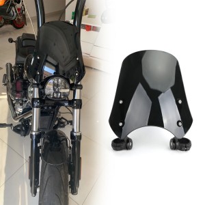 SPORT WINDSHIELD 12" FOR 40-50 MM FORKS MOTORCYCLES AND HARLEY DAVIDSON