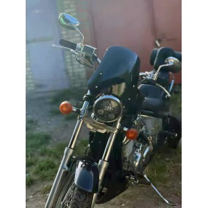 WINDSCHUTZSCHEIBE SPORT 12" FUR GABEL 40-50 MM MOTORRAD UND HARLEY DAVIDSON
