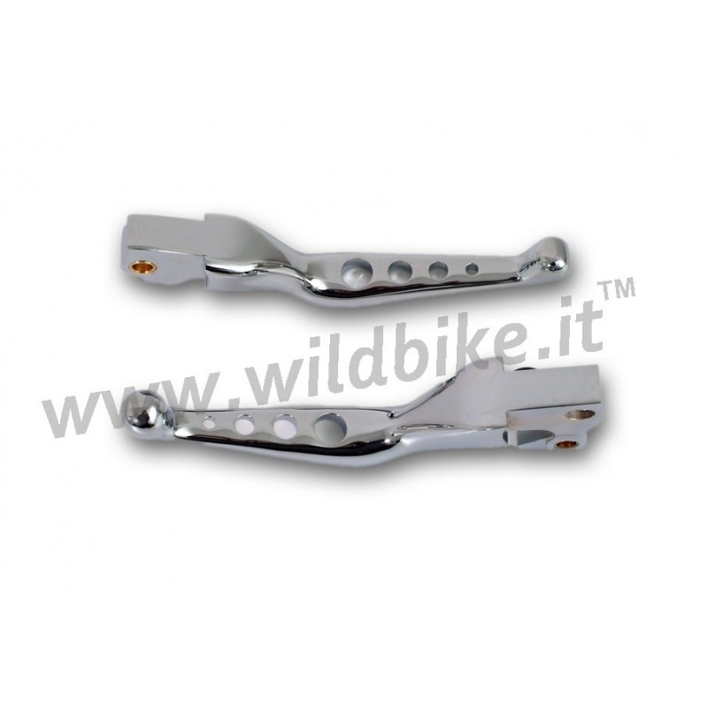 LEVIERSEN ALUMINIUM CHROME perforé HARLEY DAVIDSON XL SPORTSTER 2004-2006