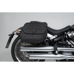 LEGEND GEAR SADDLEBAG RIGHT SIDE BLACK HARLEY DAVIDSON FLFB SOFTAIL FAT BOY 2018-2024