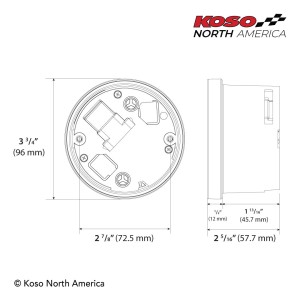 TACHYMETRE MULTIMETRE KOSO DL-04HD LCD HARLEY DAVIDSON FXD DYNA 2012-2017