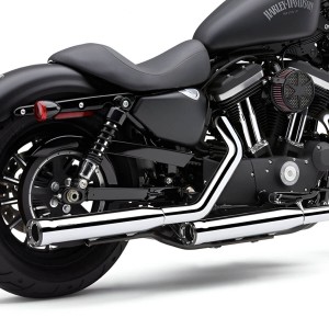 AUSPUFF SCHALLDAMPFER COBRA SLIP ON 3 "RPT CHROM HARLEY DAVIDSON XL SPORTSTER 2004-2013