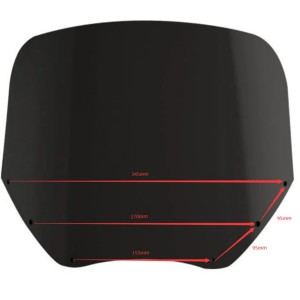 REPLACEMENT WINDSHIELD FOR WINDSCREEN CLUB STYLE 11" HARLEY DAVIDSON