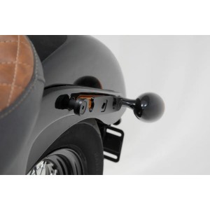 BLACK SADDLEBAGS LEGEND GEAR SET HARLEY DAVIDSON FXBB SOFTAIL STREET BOB 2018-2024