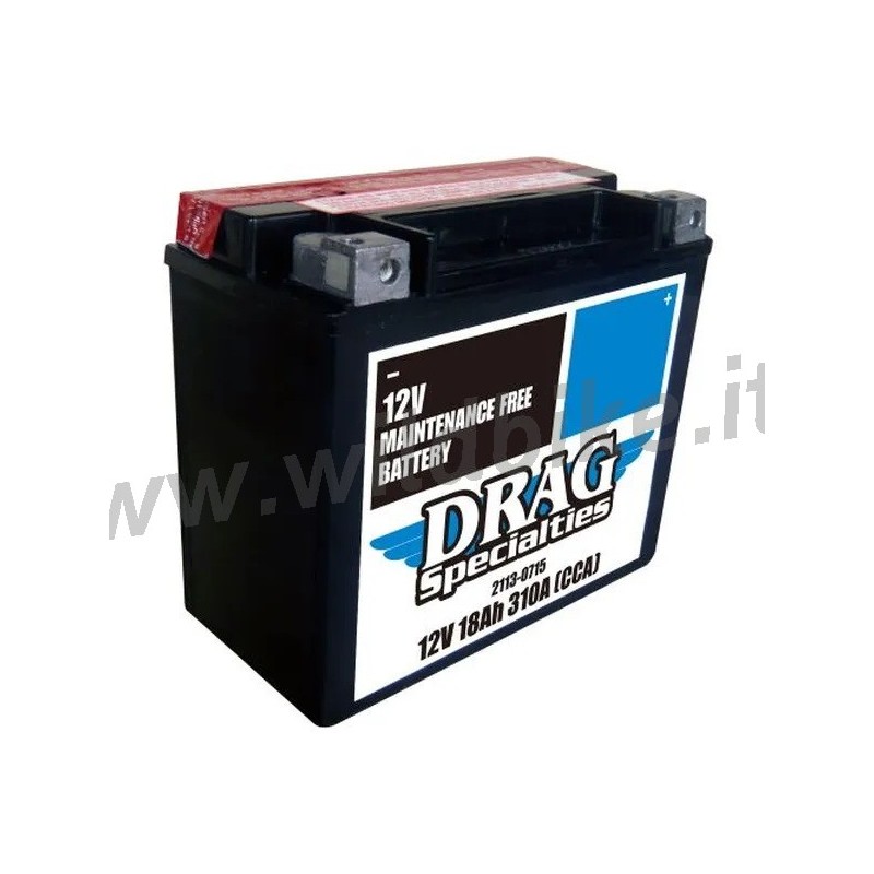 BATTERY DRAG HIGH PERFORMANCE AGM YTX20HL-FT 12V 18 AH CCA 310 HARLEY DAVIDSON SOFTAIL 2018-2026