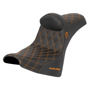 SEAT COMFORT PRO SERIES SDC™ PERFORMANCE ORANGE WITH GEL HARLEY DAVIDSON FXST SOFTAIL STANDARD 2020-2024