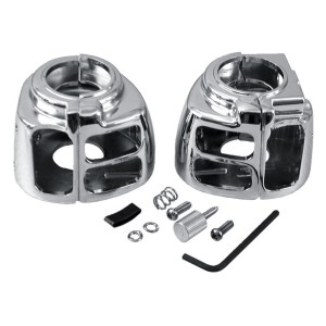 CHROM-SCHALTERGEHÄUSE KNÖPFE HARLEY DAVIDSON 1996-2014