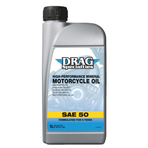 DRAG SP V-TWIN MINERAL ENGINE OIL HIGH PERFORMANCE SAE 50 1 LT. FOR HARLEY DAVIDSON