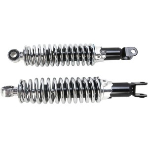 CHROME REAR SHOCKS VINTAGE 11.4 " EYE TO CLEVIS FOR MOTORCYCLE