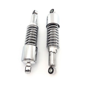 AMMORTIZZATORI POSTERIORI CORTI 11,4" 298 MM VINTAGE CROMATI PER MOTO