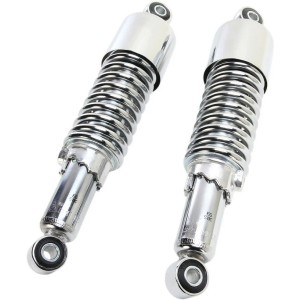 AMMORTIZZATORI POSTERIORI CORTI 11,4" 298 MM VINTAGE CROMATI PER MOTO