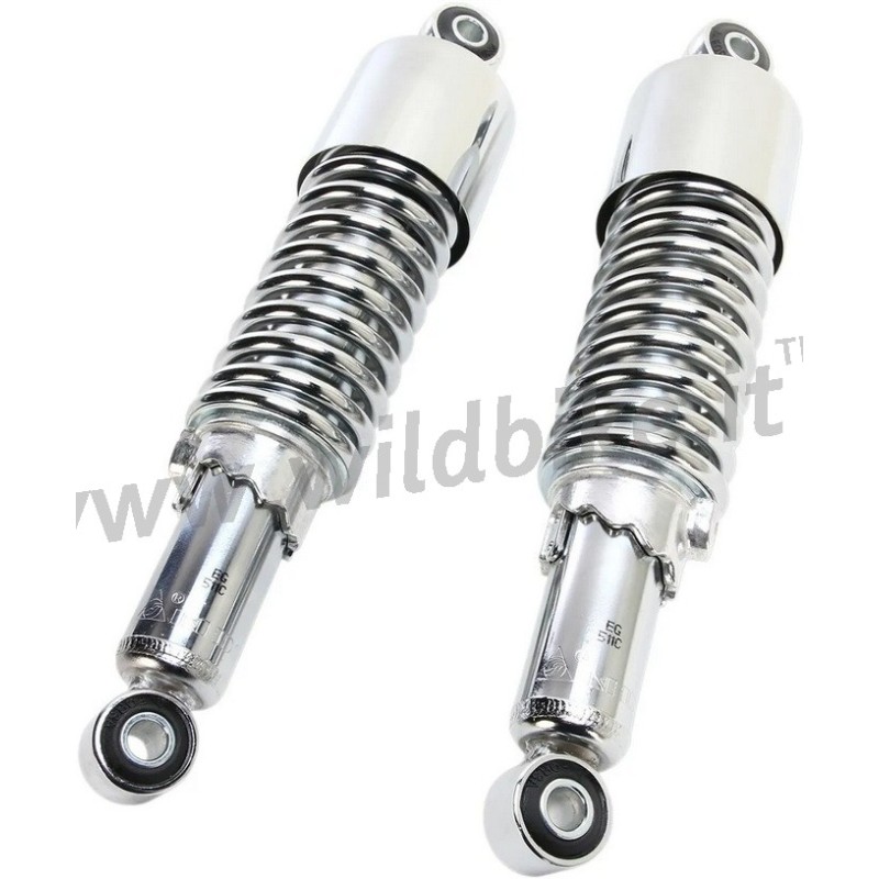 STOSSDÄMPFER CHROM HINTEN VINTAGE 11,4" 298 MM FÜR MOTORRAD