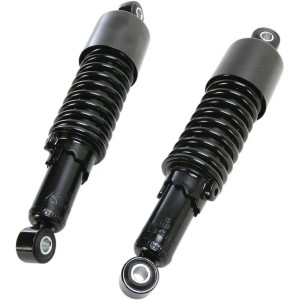 BLACK REAR SHOCKS VINTAGE 11,4" 298 MM FOR MOTORCYCLE