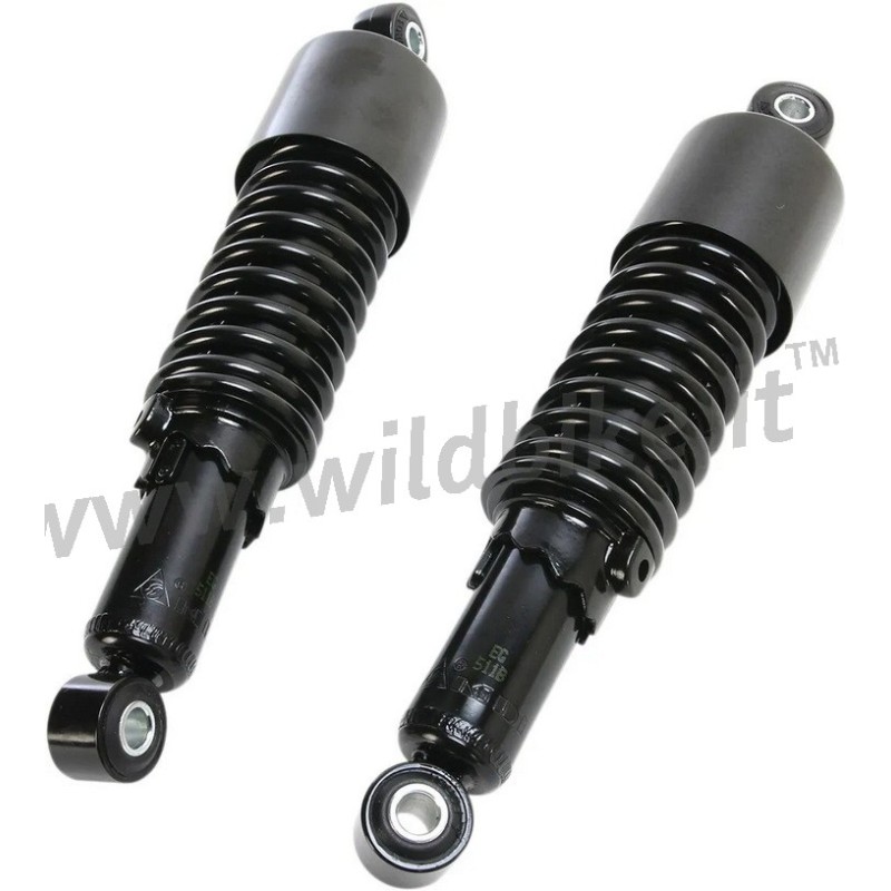 AMORTISSEURS ARRIÈRE VINTAGE NOIR 11,4" 298 MM POUR MOTO