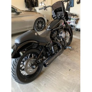 AUSPUFF 2-INTO-1 SYSTEMS BASSANI ROAD RAGE III SCHWARZEN HARLEY DAVIDSON SOFTAIL 2018-2026