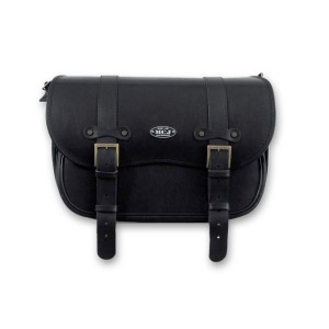 BORSA LATERALE IN PELLE MCJ VINTAGE NERA HARLEY DAVIDSON FXD DYNA 2006-2017