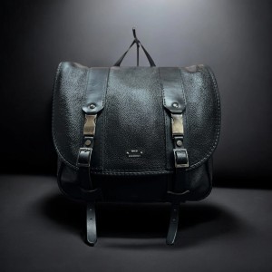 BORSA LATERALE IN PELLE MCJ BUSINESS NERA HARLEY DAVIDSON RH 1250 SPORTSTER S 2021-2026