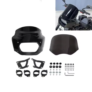 WINDSHIELD FAIRING ROAD WARRIOR 11" HARLEY DAVIDSON SOFTAIL FXFB FAT BOB 2018-2024