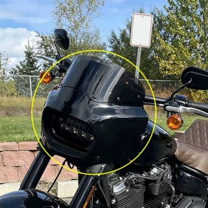 PARABREZZA CUPOLINO ROAD WARRIOR 7" HARLEY DAVIDSON SOFTAIL FXFB FAT BOB 2018-2025