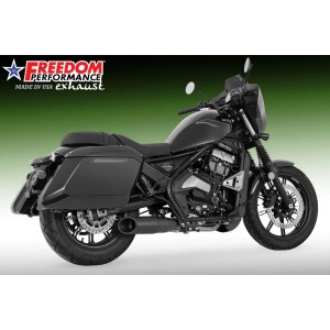AUSPUFFANLAGEN SLIP-ON FP 4.5" SCHWARZEN MOTO MORINI CALIBRO 700 BAGGER 2024-2025