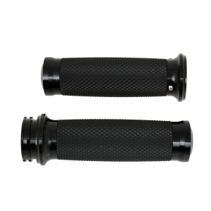 COMFORT CLASSIC SLIM 1" ALUMINUM GRIPS BLACK HARLEY DAVIDSON 1986-2021