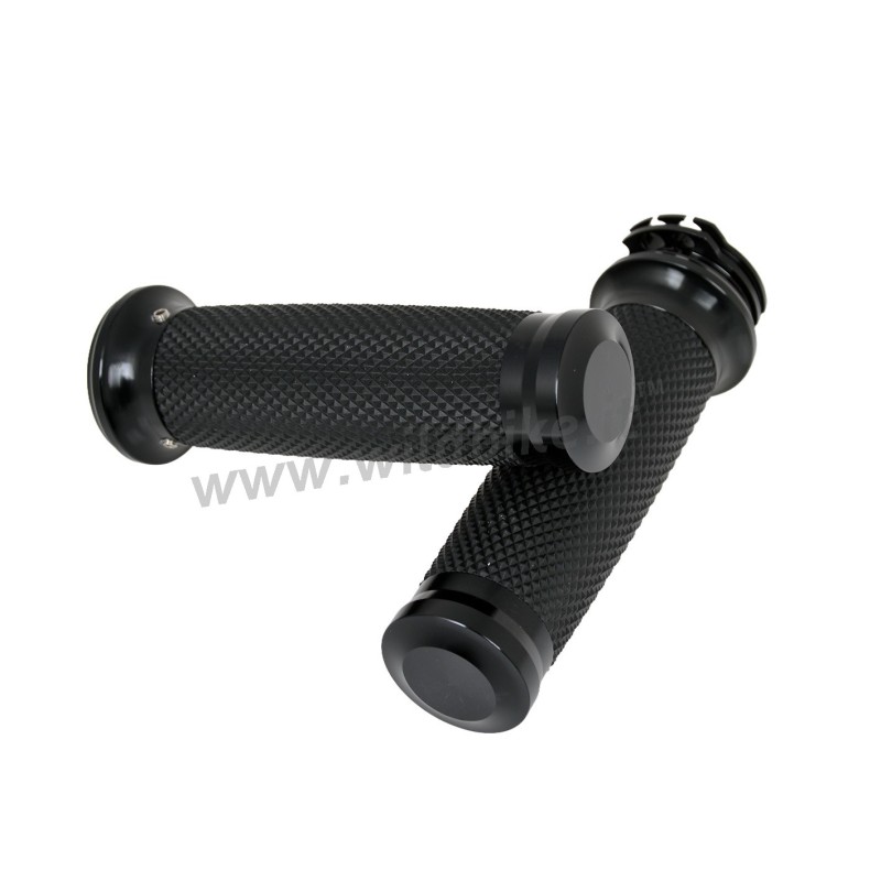 GRIFFE KOMFORT KLASSIKER SLIM 1" ALUMINIUM SCHWARZ HARLEY DAVIDSON 1986-2021