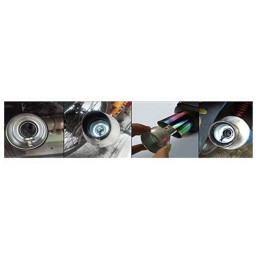 QUIET BAFFLE DB KILLER 45 MM SHORT EXHAUST MUFFLERS MOTORCYCLE AND HARLEY DAVIDSON