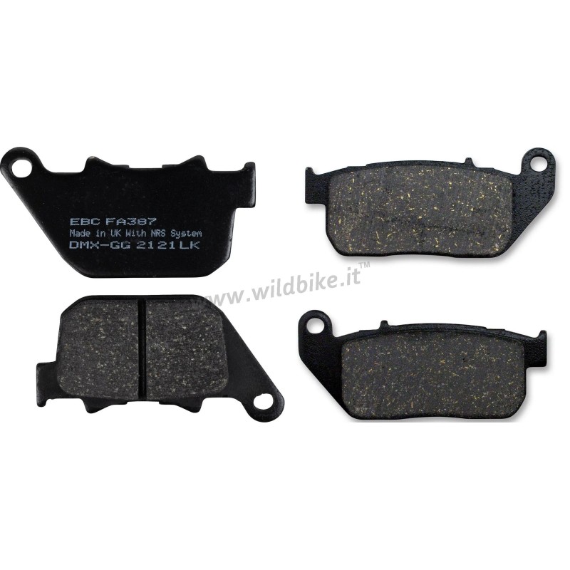 PLAQUETTES DE FREIN ARAMID COMPLETES EBC HARLEY DAVIDSON XL SPORTSTER 2004-2013