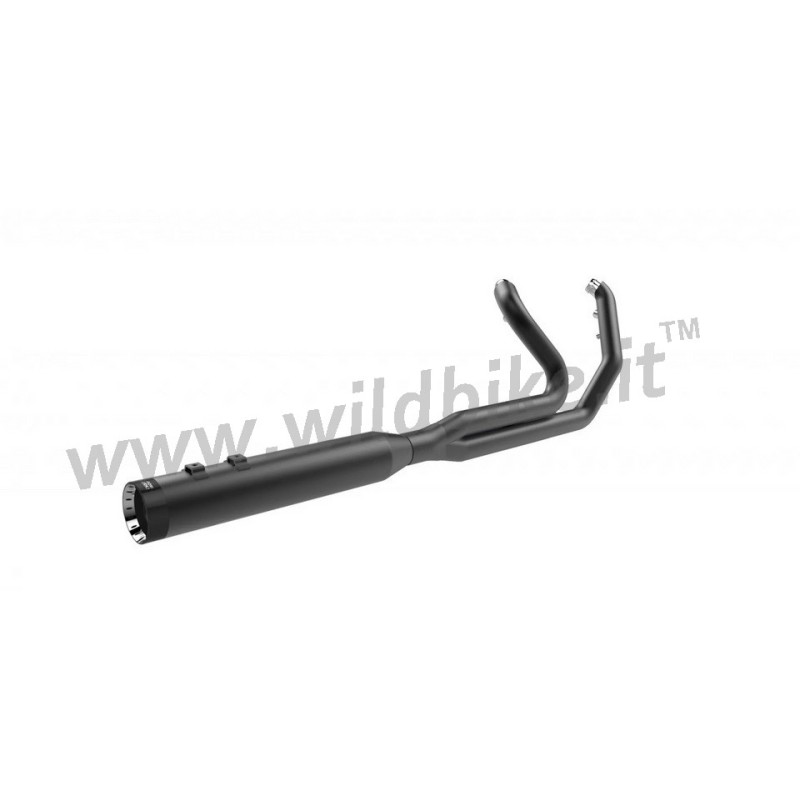 EXHAUST 2INTO1 KHROME WERKS OUTLAW SR BLACK HARLEY DAVIDSON FLH FLT TOURING 2017-2025
