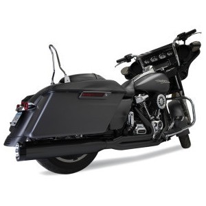 SYSTÈME D'ÉCHAPPEMENT 2EN1 KHROME WERKS OUTLAW SR NOIR HARLEY DAVIDSON FLH FLT TOURING 2017-2025