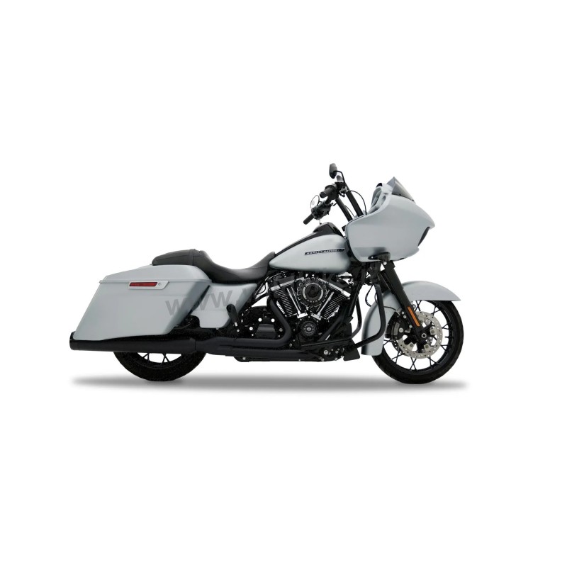BLACK EXHAUSTS 2INTO1 RINEHART HARLEY DAVIDSON FLH FLT TOURING 2017-2025