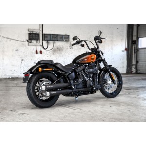 SCARICHI SLIP-ON MILLER DESTINY 4" OMOLOGATI NERI HARLEY DAVIDSON FXBBS STREET BOB 2021-2024