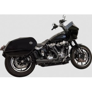 BLACK EXHAUST SYSTEMS 2-1 BASSANI RIPPER SHORT 49 STATE HARLEY DAVIDSON FLSB SPORT GLIDE 2021-2024