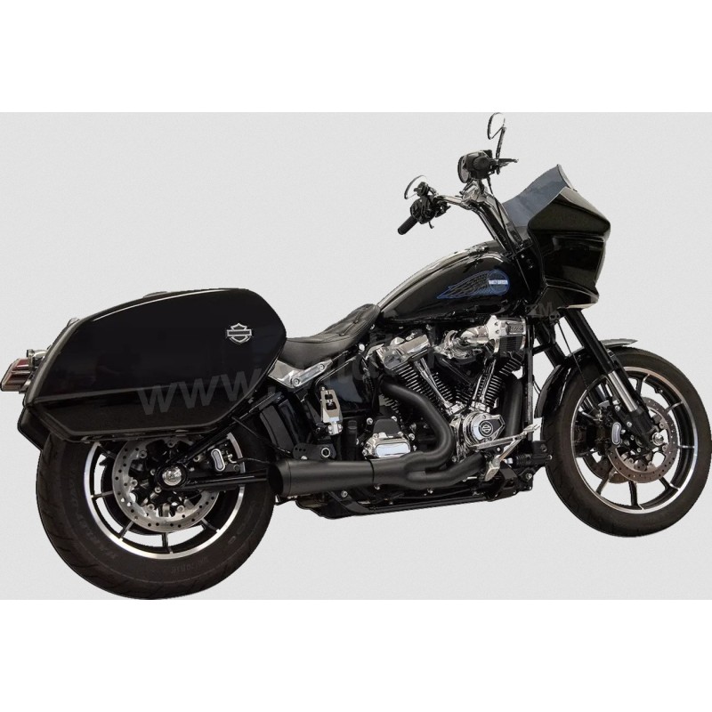 BLACK EXHAUST SYSTEMS 2-1 BASSANI RIPPER SHORT 49 STATE HARLEY DAVIDSON FLHCS HERITAGE 2025-2026
