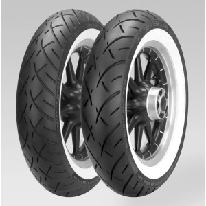 PAIR OF TIRES METZELER ME888 ULTRA WHITE BAND HARLEY DAVIDSON XL 1200 X FORTY EIGHT 2012-2017