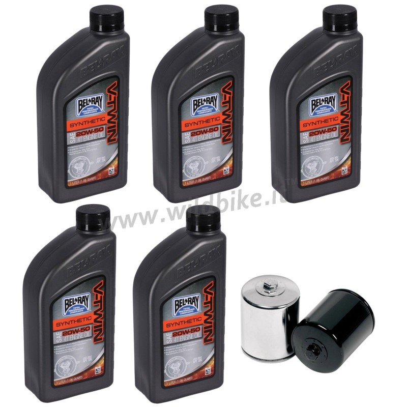 ENGINE OIL SERVICE KIT BEL RAY SYNTHETIC 20W50 HARLEY DAVIDSON SOFTAIL 2018-2025