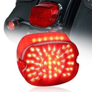 LOW PROFILE RED LED TAILLIGHT HARLEY DAVIDSON FXD DYNA 1999-2014