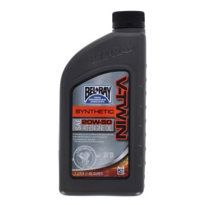 OLIO MOTORE BEL RAY 4 TEMPI V-TWIN SINTETICO 20W50 1 LT. PER HARLEY DAVIDSON