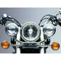 KIT CHROME AUXILIARY SPOTLIGHT 3 LIGHT YAMAHA XVS 1100 DRAGSTAR CLASSIC 1998-2008