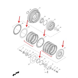 COMPLETE HIGH PERFORMANCE KEVLAR® CLUTCH ASSEMBLY HARLEY DAVIDSON XL SPORTSTER 1991-2021